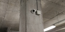 Установка видеонаблюдения Киев в подземном паркинге