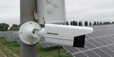 Установка видеонаблюдения на солнечной электростанции
